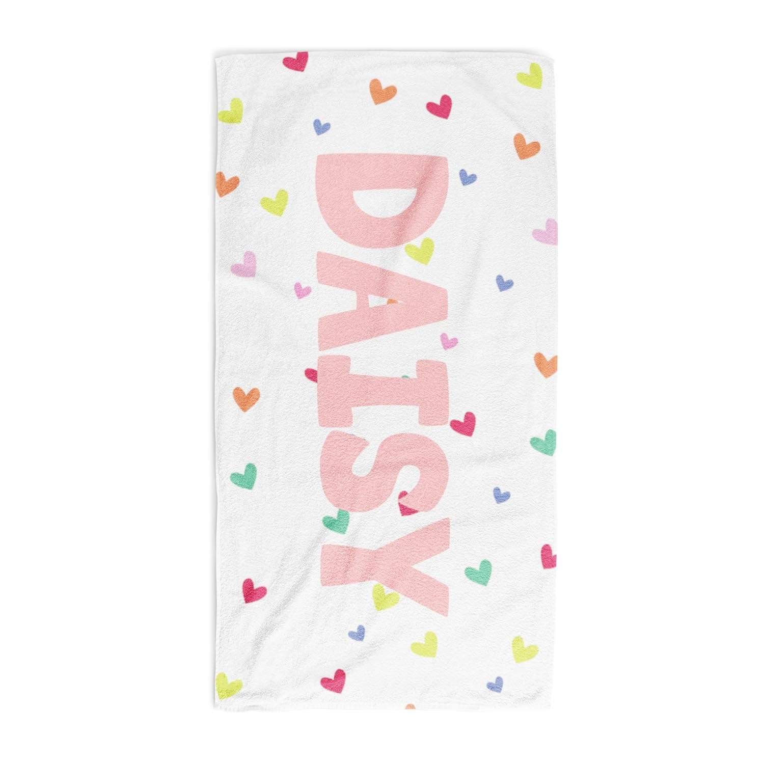 Personalised Heart Scatter Towel